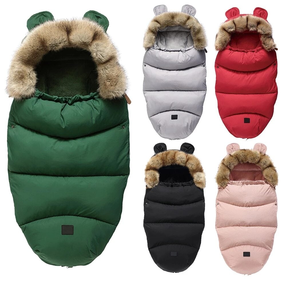 Kisangel Winter Warm Bunting Bag Universal Stroller Sleeping Bag Cold Weather Toddler Footmuff Sleep Sack Bag 