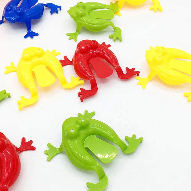 13Pcs Kids Toys Jumping Game Bouncing Frog Hopper Party Favor Birthday Education 