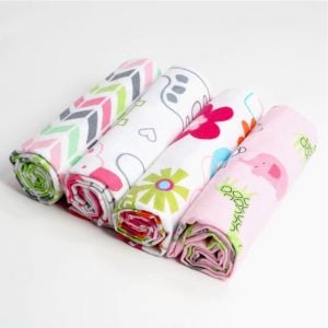Baby Swaddle Blankets Soft Muslin Cotton Wrap 4pcs/pack
