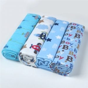 Baby Swaddle Blankets Soft Muslin Cotton Wrap 4pcs/pack