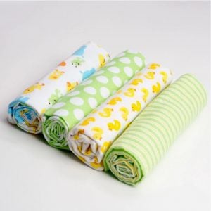 Baby Swaddle Blankets Soft Muslin Cotton Wrap 4pcs/pack