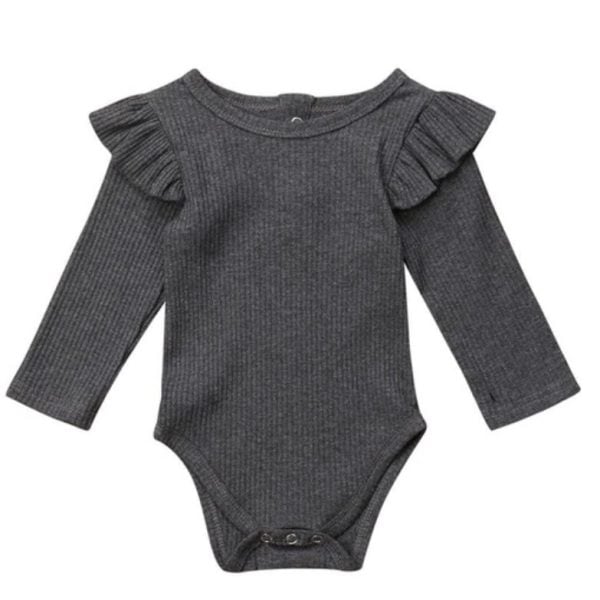 Baby Girl Romper Long Sleeve Bodysuit Cotton Jumpsuit - Orbisify.com