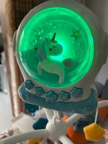 Baby Musical Crib Mobiles Educational Toys Rotating Bed Bell Nightlight photo review