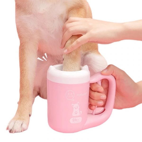 Pet Paw Cleaning Tool Manual Rotary Soft Silicone Cleaner Cup