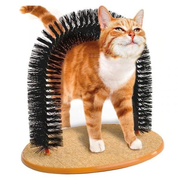 Cat Arch Self Grooming Hair Cleaner Massaging Brush Toy