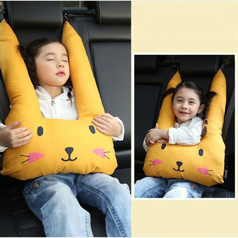 Children Car Neck Headrest Cushion Baby Car Seat Belts Pillow Kids