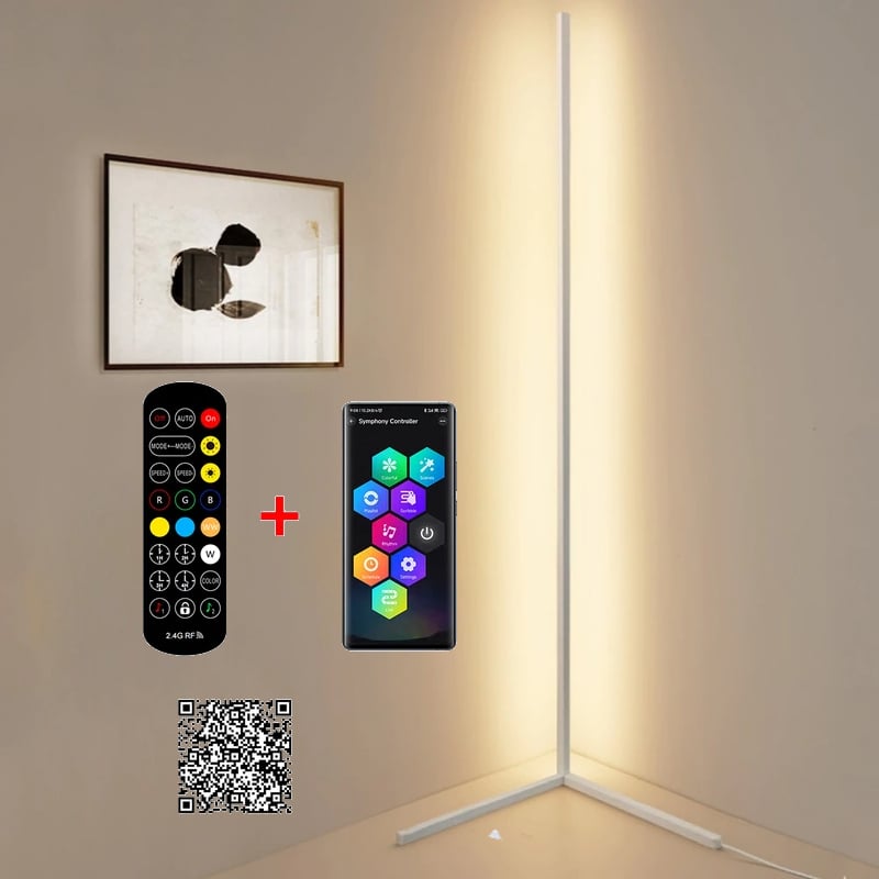 The Prysm Nordic Corner Floor Lamp - Dimmable Corner Light - Warm Bedside  Lamp