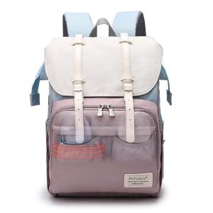 Diaper Bag Backpack with Fast Bottle Warmer