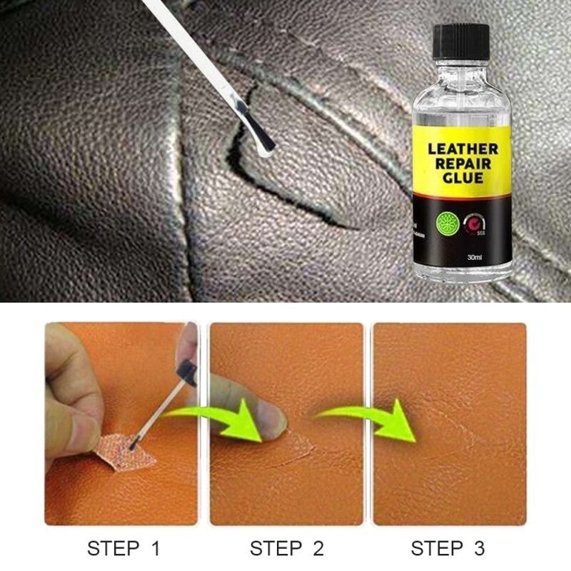 Leather Repair Glue Sticky Liquid Adhesive for Jeans, Jackets