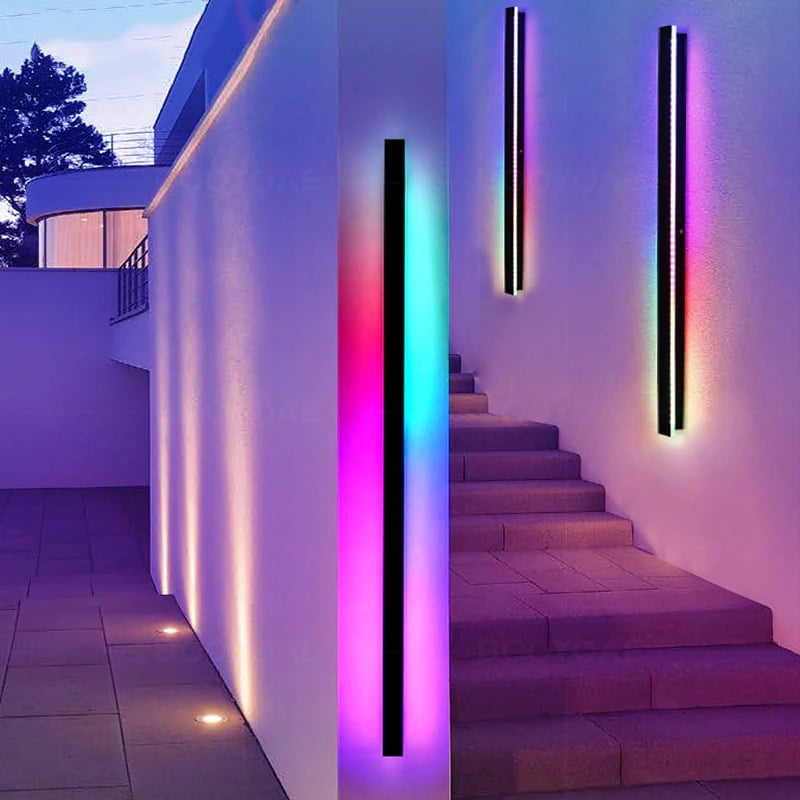 Details about   RGB LED Outdoor Wall Lamp House Up Down Lamp Remote Control Lighting Dimmable show original title 
