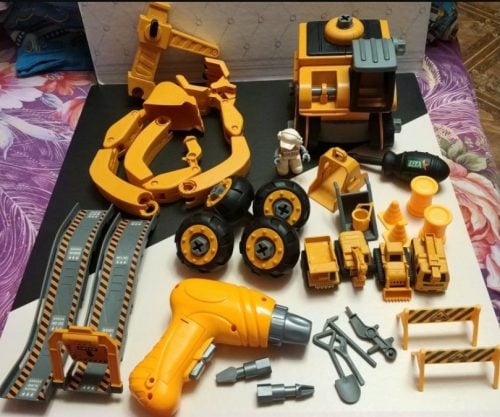 Engineering Toy Truck Excavator Loading Unloading Set photo review