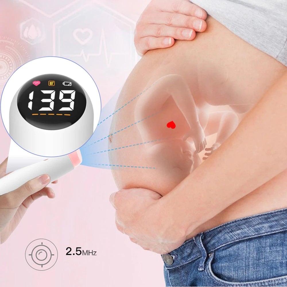 Fetal Doppler Smart Monitor Bluetooth Heartbeat Check 
