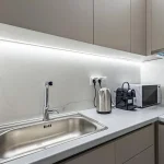 Ultra-Thin Aluminum Cabinet Light Bar Under Shelf LED Lamp Strip Kit Hidden Kitchen Cabinet Lights