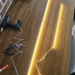 Ultra Thin LED Built-in Under Cabinet Invisible Light Bar, Aluminum Profile Hidden Lighting