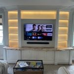 Ultra Thin LED Built-in Under Cabinet Invisible Light Bar, Aluminum Profile Hidden Lighting