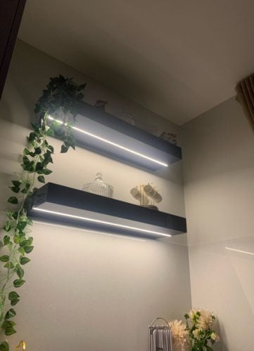 Ultra Thin LED Built-in Under Cabinet Invisible Light Bar,  Aluminum Profile Hidden Lighting photo review