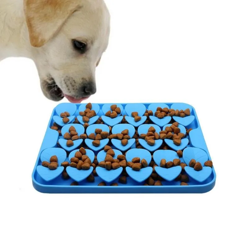 Silicone Lick Pad Slower Feeder Pad Cats Dog Licky Mat Fedding Pads Pet  SupplyBD