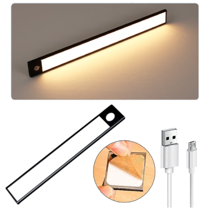 Under Cabinet LED Light: Ultra Thin Motion Sensor Wireless Night Light ...