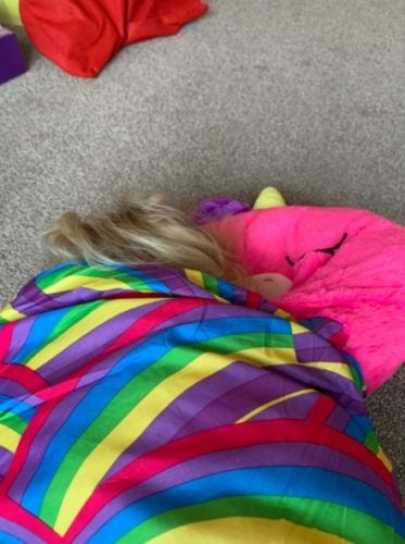 Cartoon Baby Sleep Sack, Sleeping Bag, Plush Doll Pillow photo review