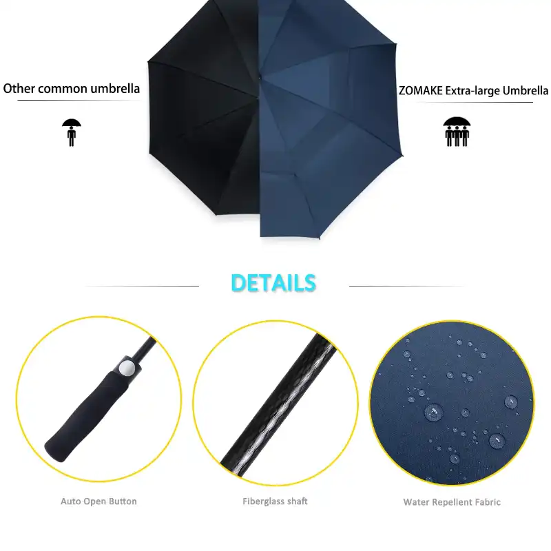 G4Free 62 Inch Clear Golf Umbrella Transparent Auto Open Large Stick  Umbrella Oversized Umbrella Windproof Waterproof with Sleeve for Women Men  pack of 1