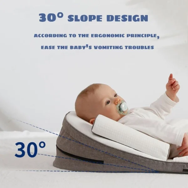 Baby Anti-Reflux Sleeping Wedge – Infant Lounger & Adjustable Sleep Positioner for Newborns - Image 3