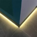 LED Skirting Line Strip Light Recessed Wall Mounted Aluminum Profile With Milky Cover Corner Channel Home Decor Bar Lamps