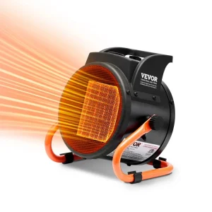 Greenhouse Heater 1500W  PTC Electric Portable Heater Fan with Overheat Protection & 3-Speed Settings for Flower Room