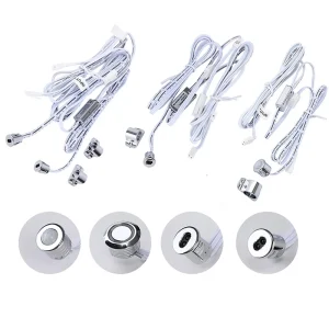 Hand Wave IR Motion Sensor Switch 5A 12V-24V Touchless Control for LED Closet, Cabinet, and Wardrobe Lights