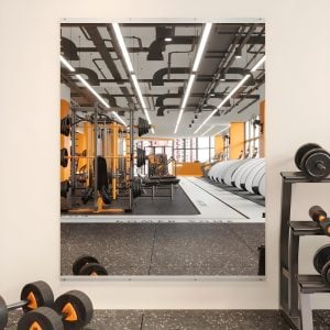 Wall-Mounted Gym Mirror – Large Shatterproof Fitness Mirror for Home or Commercial Workout Spaces
