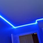 Corner LED Aluminum Channel with Curved Diffuser – Surface-Mount Strip Light Housing
