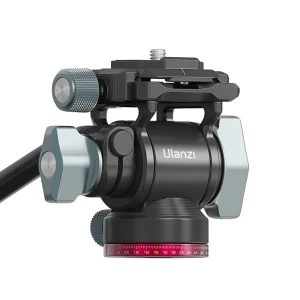 Panoramic Hydraulic Fluid Tripod Head – 360° Damping Video Head for DSLR, Camera & Monopod