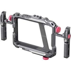 Universal Smartphone Video Cage with Dual Handles – Aluminum Stabilizer Rig for iPhone 12–16 Pro Max, Samsung, Xiaomi, OPPO