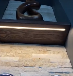 Recessed 45° Angled LED Aluminum Channel for Wood Cabinets – Built-In Corner Profile Light Housing