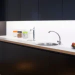 Under Cabinet LED Lighting Bar - 45° Invisible Recessed Aluminum Profile Backlight Channel with Milky Cover for Cabinet & Shelf Full Set